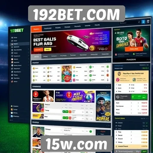 Interface do usuário do site 192BET.COM